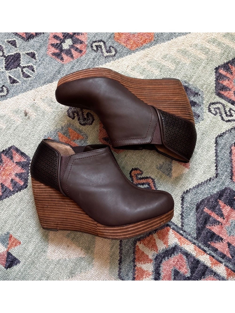 Dr. Scholl's Women's Brown Wedge Ankle Boots Size 11